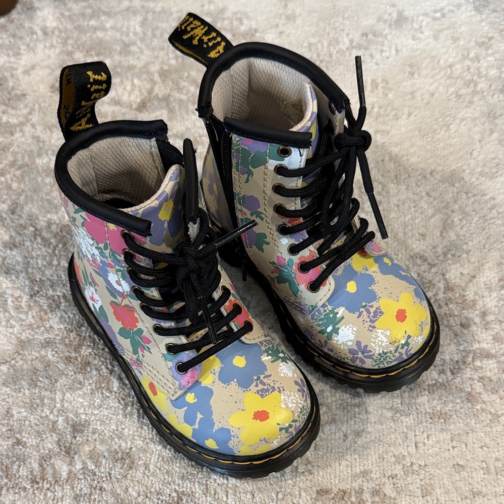 Dr. Martens Floral Lace-Up Boots